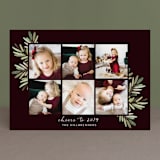 "Al Fresco" - Retired Holiday Cards in Merlot by Haley Warner - Front