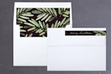 "Al Fresco" - Retired Holiday Cards in Merlot by Haley Warner - Liner and Label