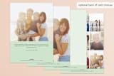"rarely calm stripes" - Retired Holiday Cards in Mint by Jula Paper Co. - Back of Card