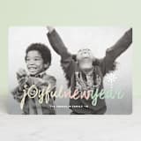 "Peace Love Joy Hope Symbols" - Retired Holiday Cards in Cotton Candy by fatfatin - Front