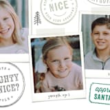 "Nice List Approved" - Retired Holiday Cards in Winter Green by Hooray Creative - Close-Up
