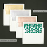 "Nice List Approved" - Retired Holiday Cards in Winter Green by Hooray Creative - Slip-In Envelope Liners