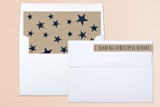 "Krafty Tree" - Retired Holiday Cards in Kraft by Alex Elko Design - Liner and Label