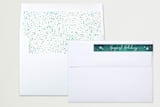 "Frost" - Retired Holiday Cards in Glacier by GeekInk Design - Liner and Label