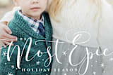 "merriest season ever" - Retired Holiday Cards in Snow by Lori James - Close-Up