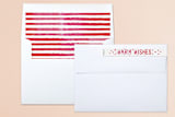 "Hallelujah Cheer" - Retired Holiday Cards in Cardinal by Mansi Verma - Liner and Label
