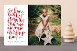 "Eastern Star" - Retired Holiday Cards in Berry Red by Erin Niehenke - Front