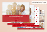 "Eastern Star" - Retired Holiday Cards in Berry Red by Erin Niehenke - Back of Card
