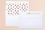 "Eastern Star" - Retired Holiday Cards in Berry Red by Erin Niehenke - Liner and Label