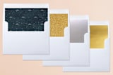 "Adoration" - Retired Holiday Cards in Navy by Tatiana Nogueiras - Slip-In Envelope Liners
