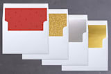 "Modern Argyle" - Retired Holiday Cards in Cranberry by The Carillos - Slip-In Envelope Liners