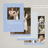 "The Matisse" - Rosh Hashanah Cards in Powder by June Letters Studio - Back of Card Options