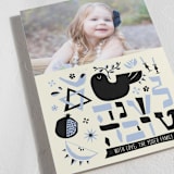 "The Matisse" - Rosh Hashanah Cards in Powder by June Letters Studio - Detail