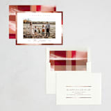 "Modern Plaid" - Rosh Hashanah Cards in Maple Leaf by Leah Bisch - Assembled