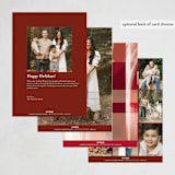 "Modern Plaid" - Rosh Hashanah Cards in Maple Leaf by Leah Bisch - Back of Card Options