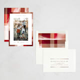 "Modern Plaid" - Rosh Hashanah Cards in Maple Leaf by Leah Bisch - Assembled