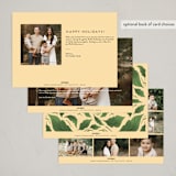 "Bountiful Sweetness" - Rosh Hashanah Cards in Green Apple by Grae - Back of Card Options