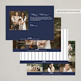 "Lake" - Rosh Hashanah Cards in Navy by Annie Shapiro - Back of Card Options