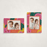 "Fruitful Celebration" - Rosh Hashanah Cards in Apricot by Jessica Corliss - Photo Orientation Options