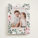 "Joyful Rosh Hashanah" - Rosh Hashanah Cards in Cherry by Maja Cunningham - Front