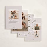 "Joyful Rosh Hashanah" - Rosh Hashanah Cards in Cherry by Maja Cunningham - Back of Card Options