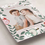 "Joyful Rosh Hashanah" - Rosh Hashanah Cards in Cherry by Maja Cunningham - Detail