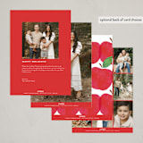 "Shana Tova Apple" - Rosh Hashanah Cards in Honeycrisp by Jackie Crawford - Back of Card Options