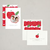 "Shana Tova Apple" - Rosh Hashanah Cards in Honeycrisp by Jackie Crawford - Assembled