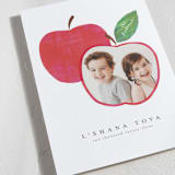 "Shana Tova Apple" - Rosh Hashanah Cards in Honeycrisp by Jackie Crawford - Detail