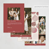 "Sweet Year" - Rosh Hashanah Cards in Peach by Pati Cascino - Back of Card Options