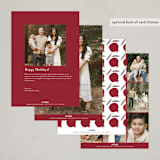 "ShanahTova" - Rosh Hashanah Cards in Berry by samovilka - Back of Card Options