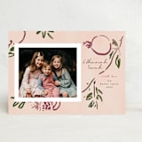 "Painted Pomegranate" - Rosh Hashanah Cards in Petal by Emily Sabol Goss - Front