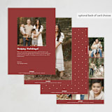 "Little Fruits" - Rosh Hashanah Cards in Pomegranate by Pati Cascino - Back of Card Options