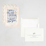 "Shofar Blast" - Rosh Hashanah Cards in Parchment by Laura Bolter - Assembled