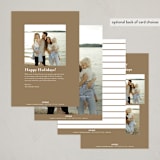 "New Year Arch" - Rosh Hashanah Cards in Topaz by Alexandra Cohn - Back of Card Options