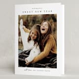 "Frame of Happiness" - Rosh Hashanah Cards in Snow by Chris Griffith - Folded Card