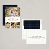 "Quartzite" - Rosh Hashanah Cards in Navy by Wildfield Paper Co - Assembled
