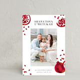 "Pomfetti" - Rosh Hashanah Cards in Classic Ruby by Jacki Loomis - Front