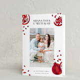 "Pomfetti" - Rosh Hashanah Cards in Classic Ruby by Jacki Loomis - Folded Card