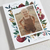 "Pomegranate" - Rosh Hashanah Cards in Evergreen by Beth Schneider - Detail