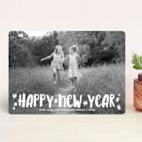 "Fun Happy Type" - Retired Holiday Cards in Ash by Kerry Doyle - Front