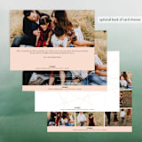 "Tilted" - Retired Holiday Cards in Blush by Hannah Williams - Back of Card