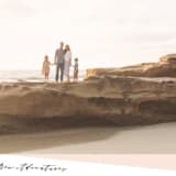 "Tilted" - Retired Holiday Cards in Blush by Hannah Williams - Close-Up