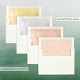 "Tilted" - Retired Holiday Cards in Blush by Hannah Williams - Envelope Liners