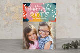 "Bright and Joyful" - Retired Holiday Cards in Midnight by Sam Dubeau - Front