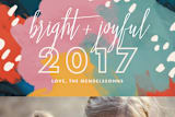 "Bright and Joyful" - Retired Holiday Cards in Midnight by Sam Dubeau - Close-Up