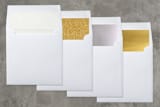 "a new blessing" - Retired Holiday Cards in Warm Grey by Loren Willis - Envelope Liners