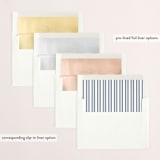 "Happy New Year trio" - Retired Holiday Cards in Navy by Olivia Goree - Envelope Liners