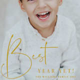 "One of the Best Years Yet" - Retired Holiday Cards in Butterscotch by Kristel - Close-Up