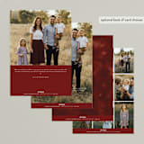 "Lightly " - Retired Holiday Cards in Blush by Erin L. Wilson - Back of Card